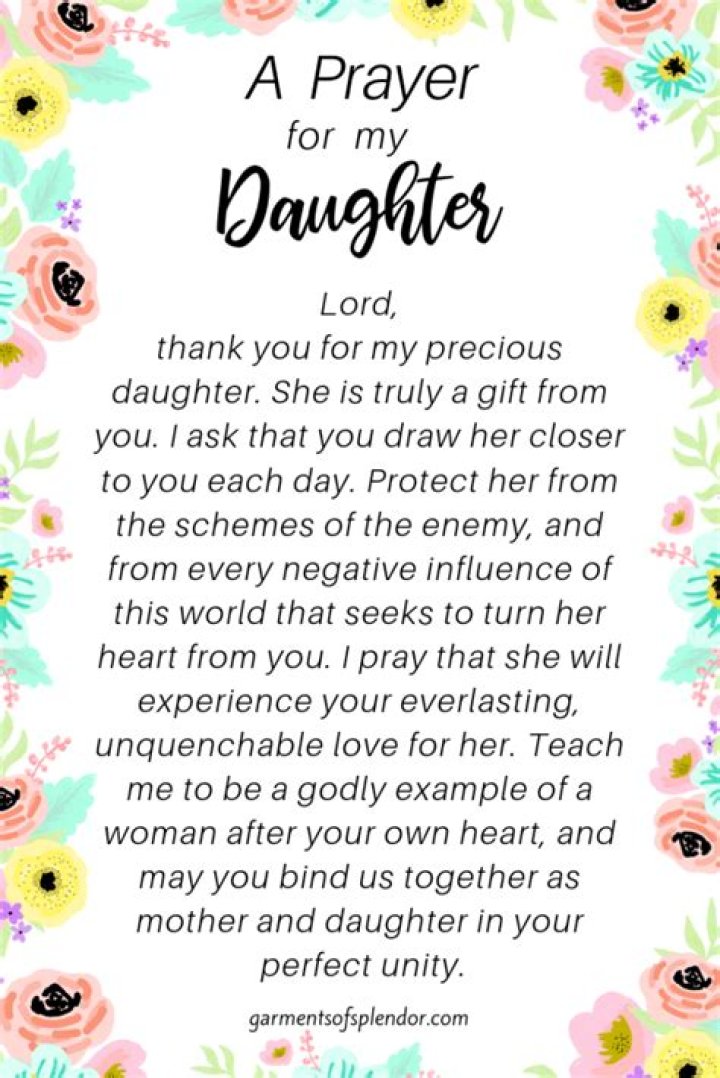 A Daughter's Prayer To Her Mother